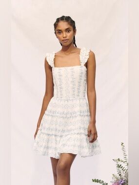 Saylor Jaime dress in Parisian blue